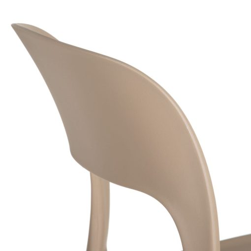 Cadeira de polipropileno bege 43 x 43 x 83,20 cm (4 unidades) - Image 7