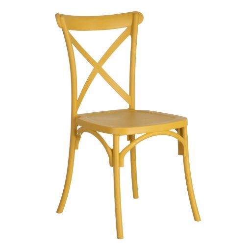 Cadeira de polipropileno amarela 48,50 x 43 x 91 cm (4 unidades) - Image 8