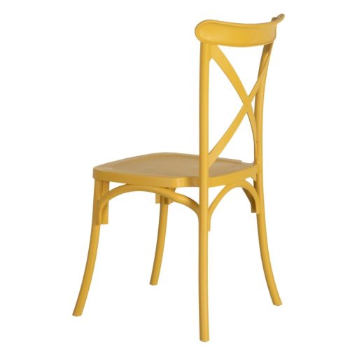 Cadeira de polipropileno amarela 48,50 x 43 x 91 cm (4 unidades) - Image 10