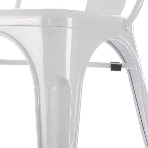 Cadeira Branco Metal Dallas Industrial 45 X 52,50 X 85 Cm (4 unidades) - Image 6