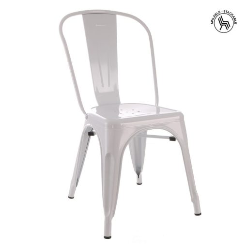 Cadeira Branco Metal Dallas Industrial 45 X 52,50 X 85 Cm (4 unidades) - Image 12