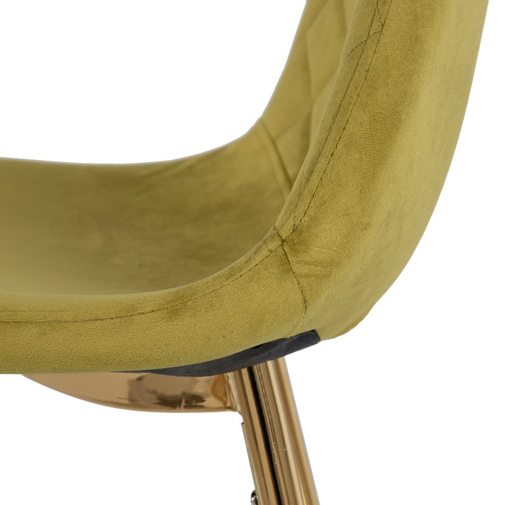Cadeira Veludo Verde Tecido-Metal Sala 45 X 47 X 84,50 Cm (4 unidades) - Image 11