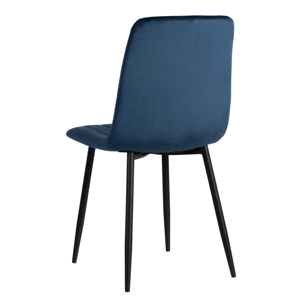 Cadeira Veludo Azul/Quarto Escuro 45 X 51 X 88,50 Cm (4 unidades) - Image 3