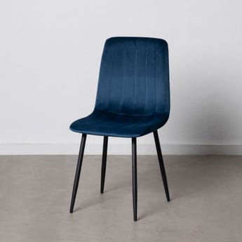 Cadeira Veludo Azul/Quarto Escuro 45 X 51 X 88,50 Cm (4 unidades) - Image 6