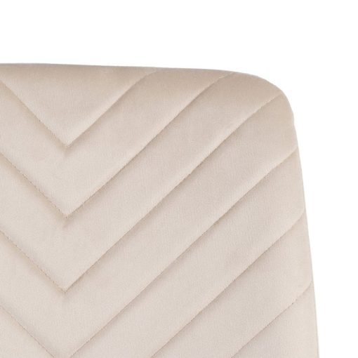 Cadeira Veludo Bege Quarto 45 X 51 X 88,50 Cm (4 unidades) - Image 6