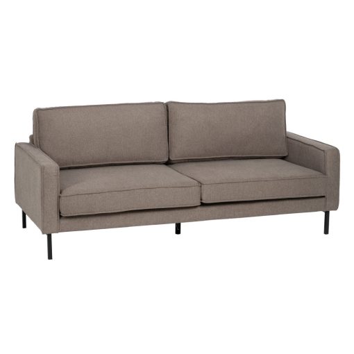 Sofá Taupe 3 Lugares Velho Tecido-Metal 213 X 87 X 90 Cm - Image 4