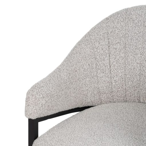Poltrona Sala Cinza Tecido-Metal 56 X 61 X 82 Cm (2 unidades) - Image 4