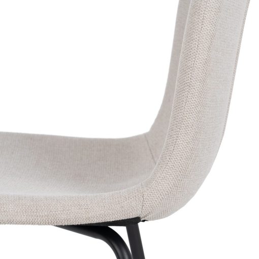 Cadeira Creme Tecido-Metal Sala 44 X 55 X 82 Cm (4 unidades) - Image 9