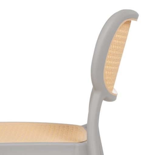 Cadeira de sala de polipropileno bege-cinza 53,80 x 47,50 x 78 cm (2 unidades) - Image 9