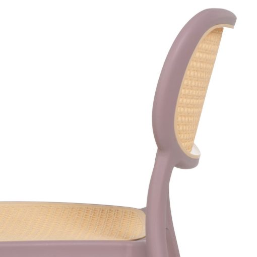 Cadeira de sala de polipropileno bege-rosa 53,80 x 47,50 x 78 cm (2 unidades) - Image 16