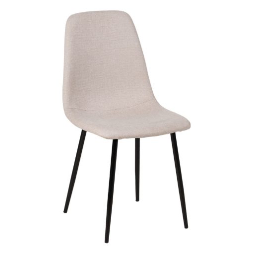 Cadeira de sala em tecido-metal creme 43 x 52 x 87 cm (4 unidades) - Image 14