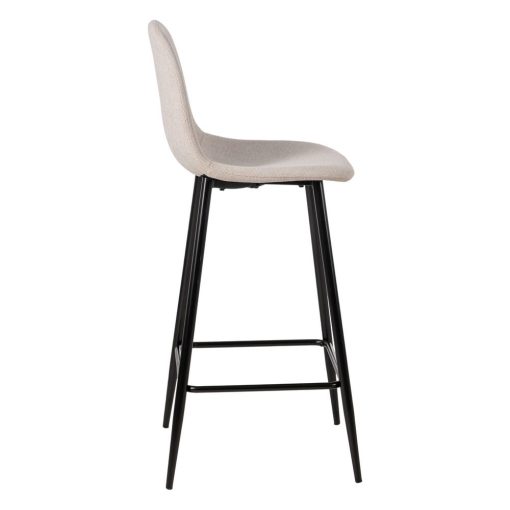 Banqueta para sala em tecido creme-metal 45,50 x 45 x 105,50 cm (4 unidades) - Image 14
