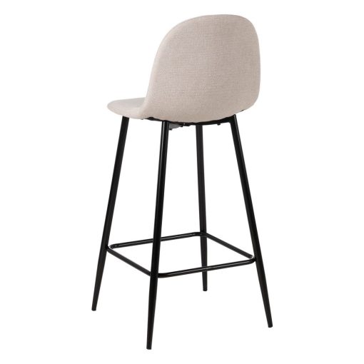 Banqueta para sala em tecido creme-metal 45,50 x 45 x 105,50 cm (4 unidades) - Image 15
