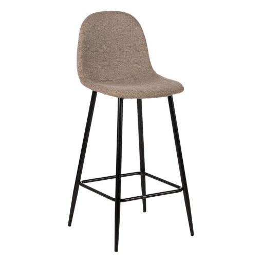 Banqueta para sala de estar em tecido-metal cinza 45,50 x 45 x 105,50 cm (4 unidades) - Image 10