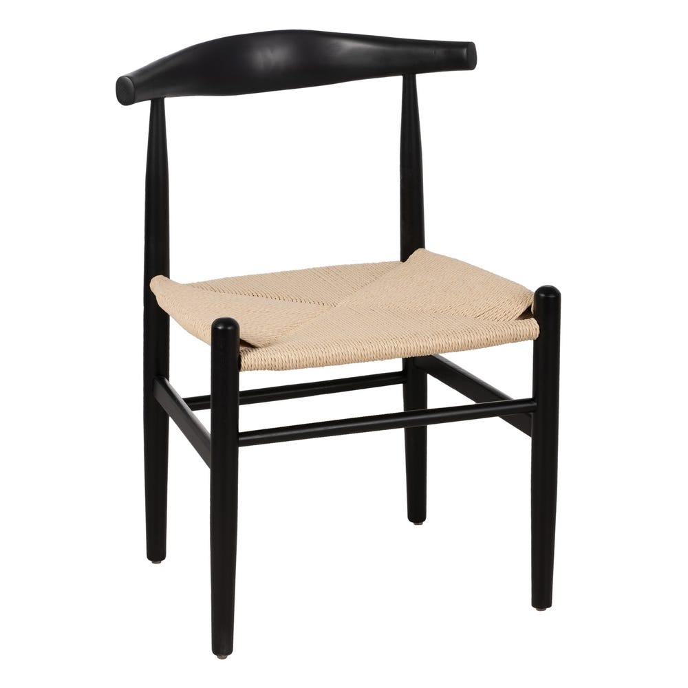 Cadeira Preto Madeira / Sala Fibra 53,50 X 47 X 77 Cm (2 unidades) - Image 4