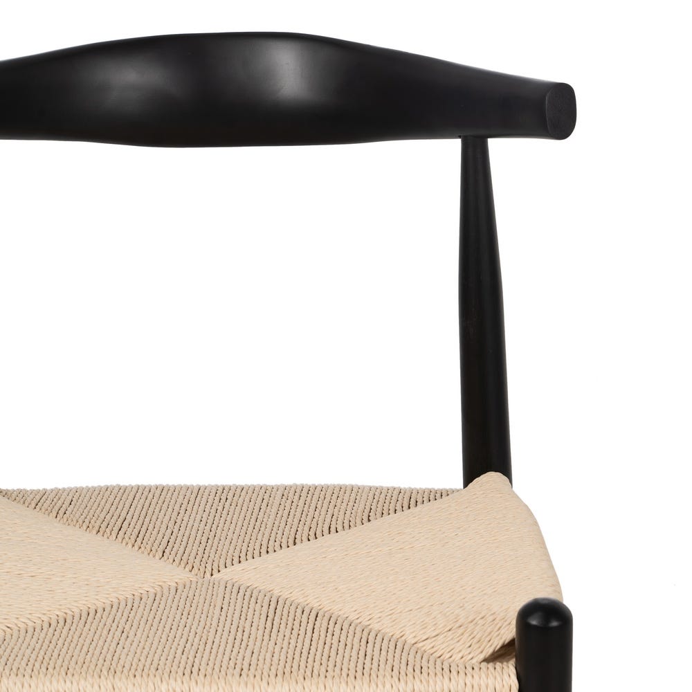 Cadeira Preto Madeira / Sala Fibra 53,50 X 47 X 77 Cm (2 unidades) - Image 7