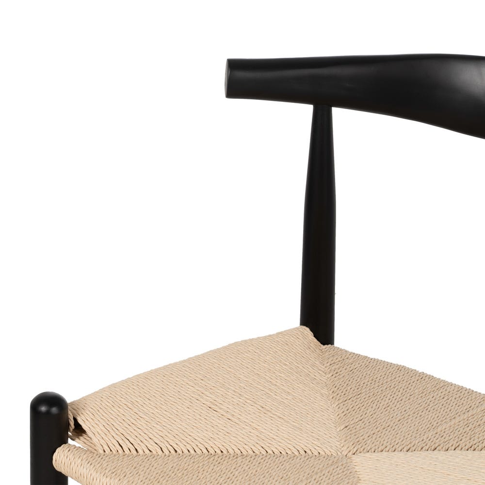 Cadeira Preto Madeira / Sala Fibra 53,50 X 47 X 77 Cm (2 unidades) - Image 8