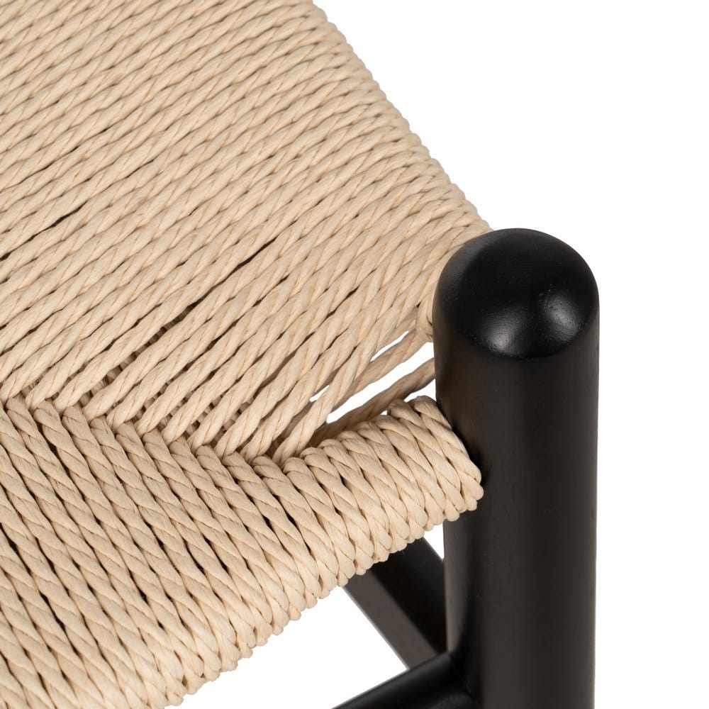 Cadeira Preto Madeira / Sala Fibra 53,50 X 47 X 77 Cm (2 unidades) - Image 9