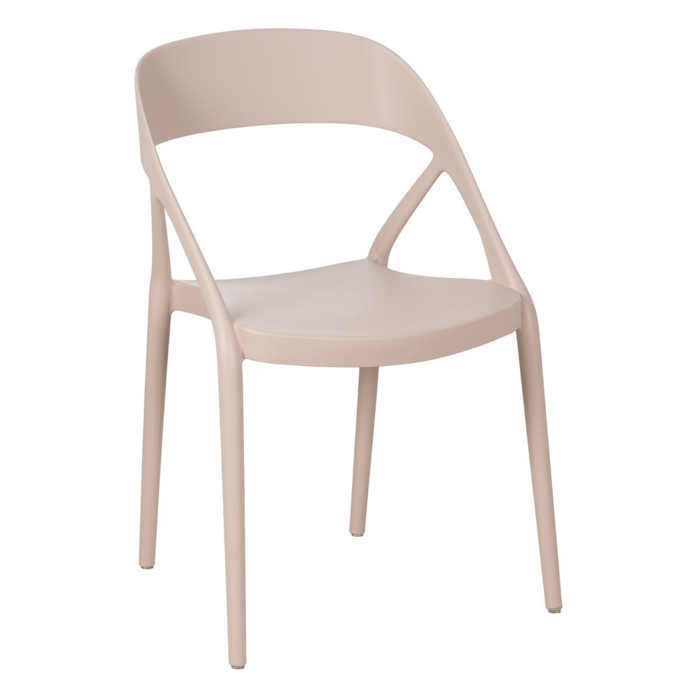 Cadeira de sala de estar em polipropileno taupe 54 x 51 x 81 cm (4 unidades) - Image 7