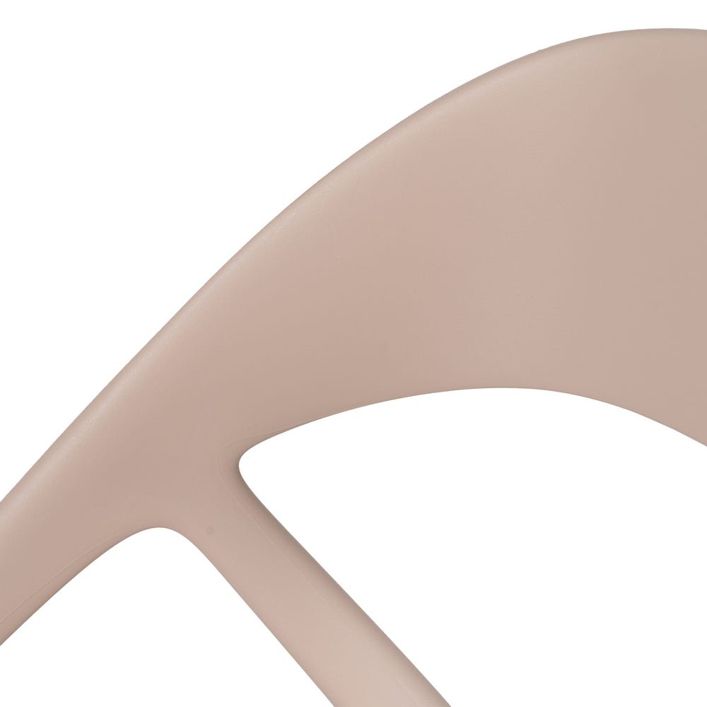 Cadeira de sala de estar em polipropileno taupe 54 x 51 x 81 cm (4 unidades) - Image 12
