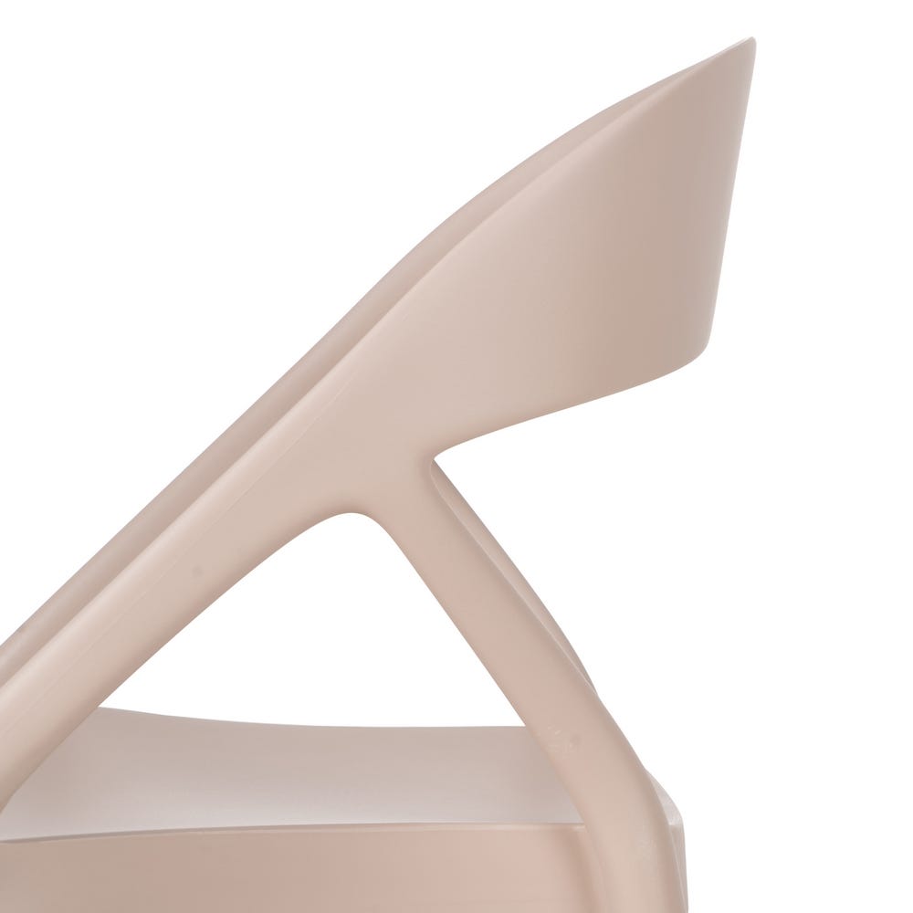 Cadeira de sala de estar em polipropileno taupe 54 x 51 x 81 cm (4 unidades) - Image 13