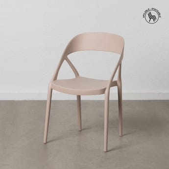 Cadeira de sala de estar em polipropileno taupe 54 x 51 x 81 cm (4 unidades) - Image 14