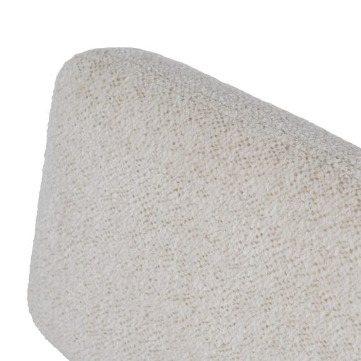Cadeira Branco Tecido-Metal Decoração. 42,50 x 55 x 77,50 cm (4 unidades) - Image 9