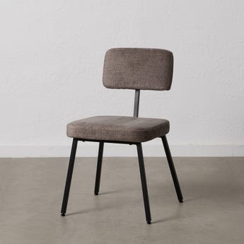 Cadeira Cinza Tecido-Metal Decoração. 42,50 x 55 x 77,50 cm (4 unidades) - Image 7