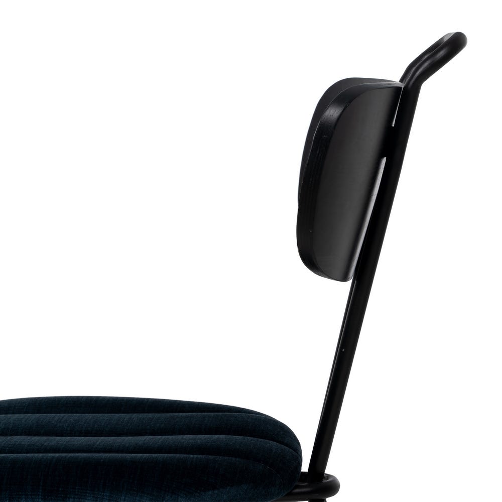 Cadeira Azul Tecido-Metal Decoração. 47,50 x 61 x 85 cm (4 unidades) - Image 14