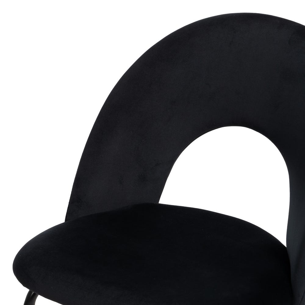 Cadeira Preto Tecido-Metal Contract 49 X 60 X 81 Cm (4 unidades) - Image 7