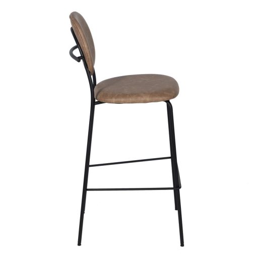 Banco de sala bege pu/metal 46 x 50 x 107 cm (2 unidades) - Image 8