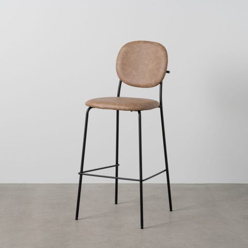 Banco de sala bege pu/metal 46 x 50 x 107 cm (2 unidades) - Image 7