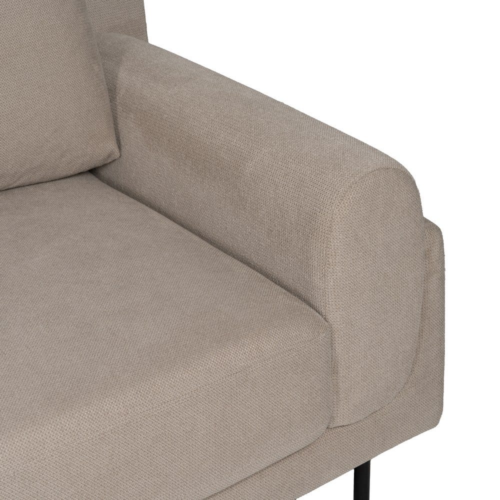 Sofá antigo Tecido-Metal cinza 3 lugares 216 x 86 x 90 cm - Image 7