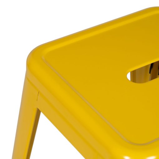 Banco de Metal Amarelo Dallas Industrial 42 X 42 X 61,20 Cm (4 unidades) - Image 5
