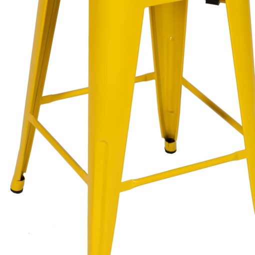 Banco de Metal Amarelo Dallas Industrial 42 X 42 X 61,20 Cm (4 unidades) - Image 8