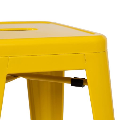 Banco Industrial Amarelo Metal Dallas 43,50 X 43,50 X 76,50 (2 unidades) - Image 7