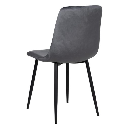 Cadeira Cinza Veludo Contract 45 X 51 X 88,50 Cm (4 unidades) - Image 6