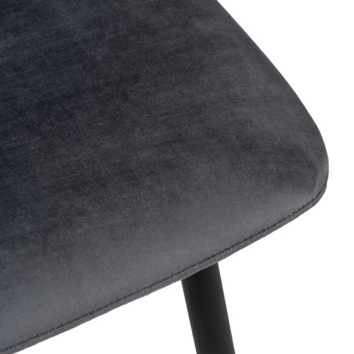Cadeira Cinza Veludo Contract 45 X 51 X 88,50 Cm (4 unidades) - Image 9
