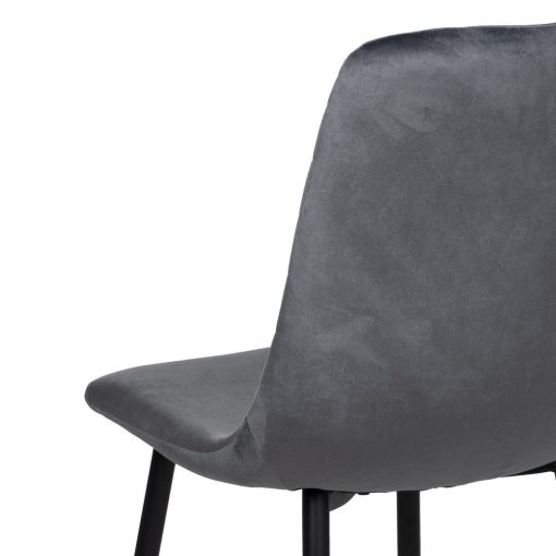 Cadeira Cinza Veludo Contract 45 X 51 X 88,50 Cm (4 unidades) - Image 10