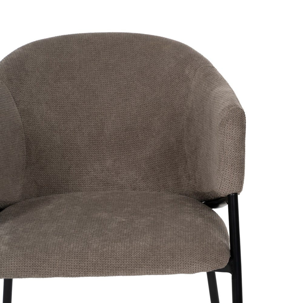 Cadeira Taupe Old Tecido-Metal 54 X 60 X 78 Cm (2 unidades) - Image 4