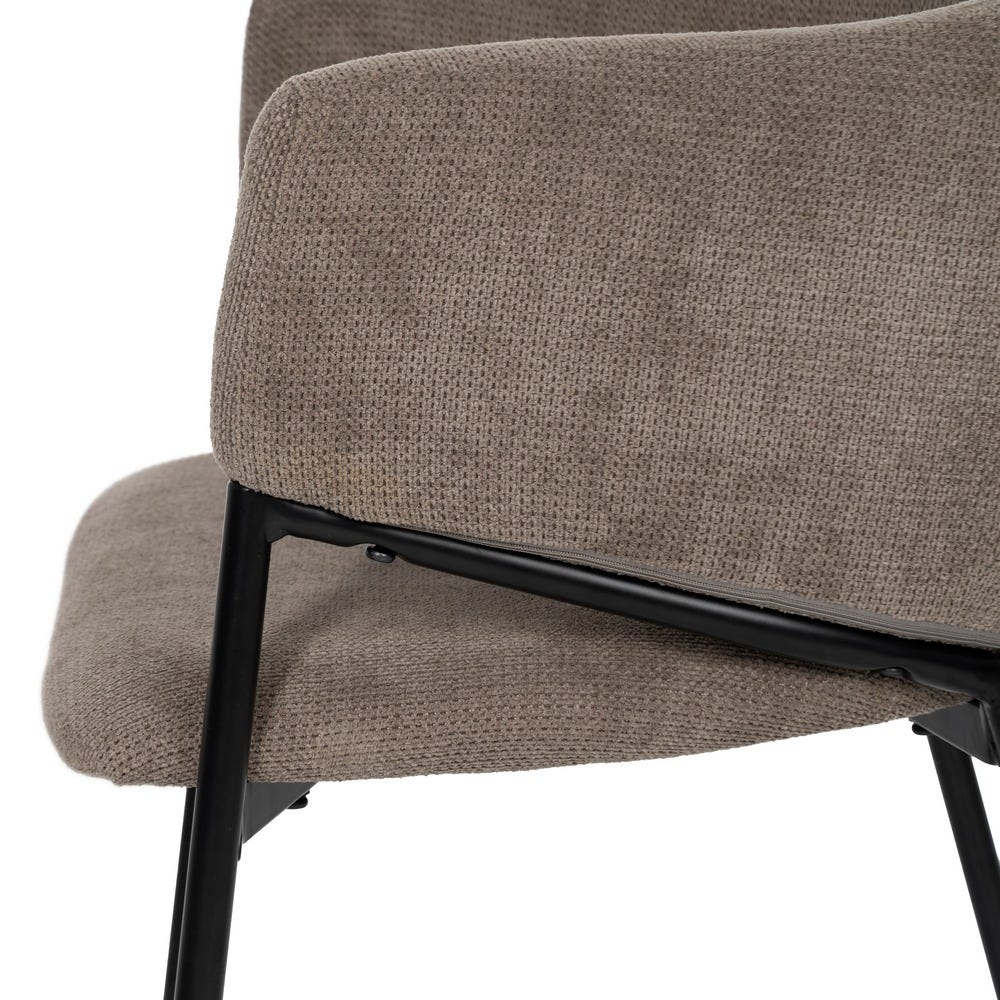 Cadeira Taupe Old Tecido-Metal 54 X 60 X 78 Cm (2 unidades) - Image 14