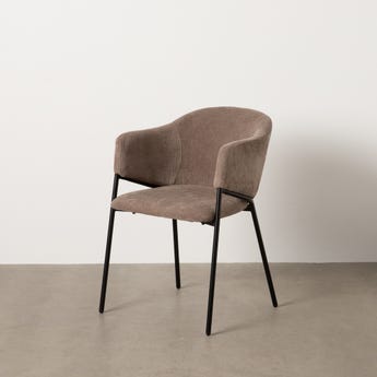 Cadeira Taupe Old Tecido-Metal 54 X 60 X 78 Cm (2 unidades) - Image 8