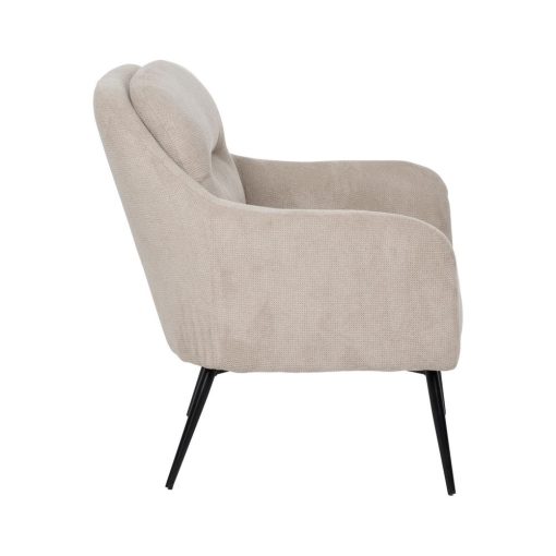 Poltrona Tecido-Metal Bege 69 X 73 X 79 Cm - Image 5