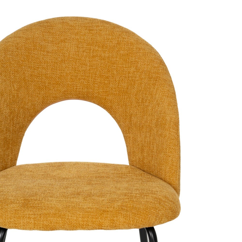 Cadeira Amarela Tecido-Metal Contract 49 X 60 X 81 Cm (4 unidades) - Image 7