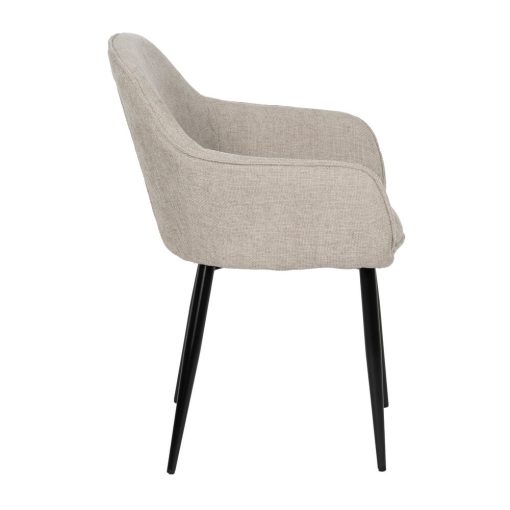 Cadeira Cinza Tecido-Metal Contract 60 X 59 X 83 Cm (2 unidades) - Image 5