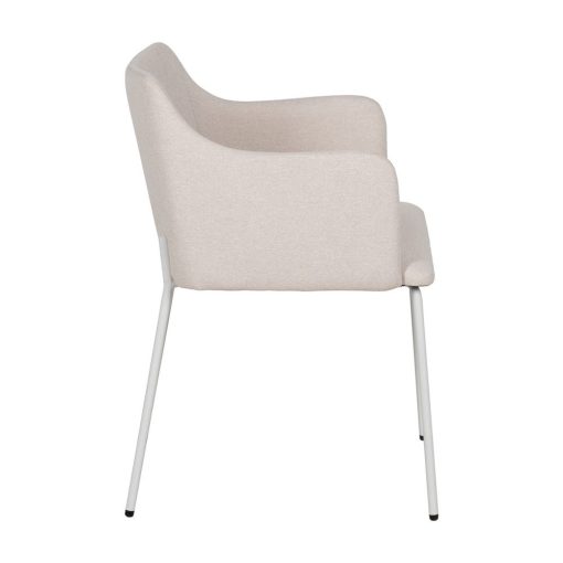 Cadeira Creme Tecido-Metal Sala 51 X 55 X 77 Cm (2 unidades) - Image 16