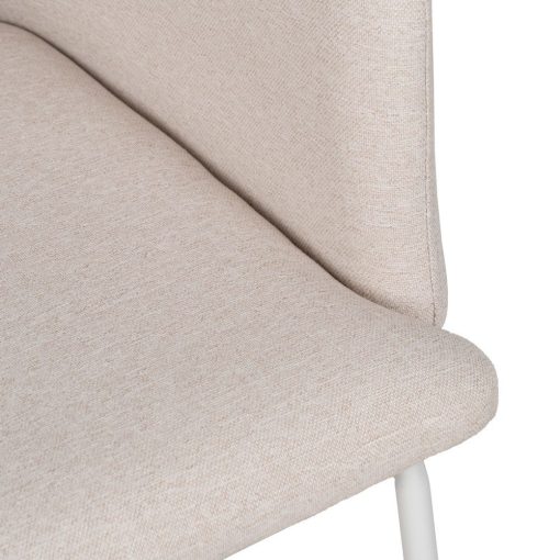 Cadeira Creme Tecido-Metal Sala 51 X 55 X 77 Cm (2 unidades) - Image 10