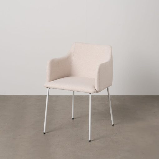 Cadeira Creme Tecido-Metal Sala 51 X 55 X 77 Cm (2 unidades) - Image 3