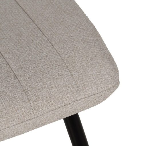 Cadeira Creme Tecido-Metal Sala 44 X 51 X 88 Cm (4 unidades) - Image 5