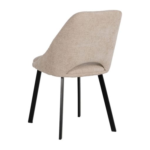 Cadeira Creme Tecido-Metal Sala 48 X 61 X 85 Cm (2 unidades) - Image 6